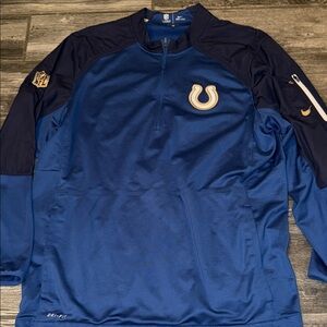 Nike Indianapolis colts on field quarter zip jacket   Xl